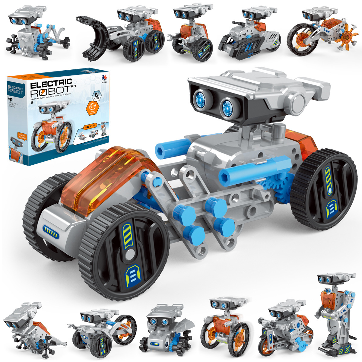 Science Toys Diy - Robot solaire 12 en 1, expérience