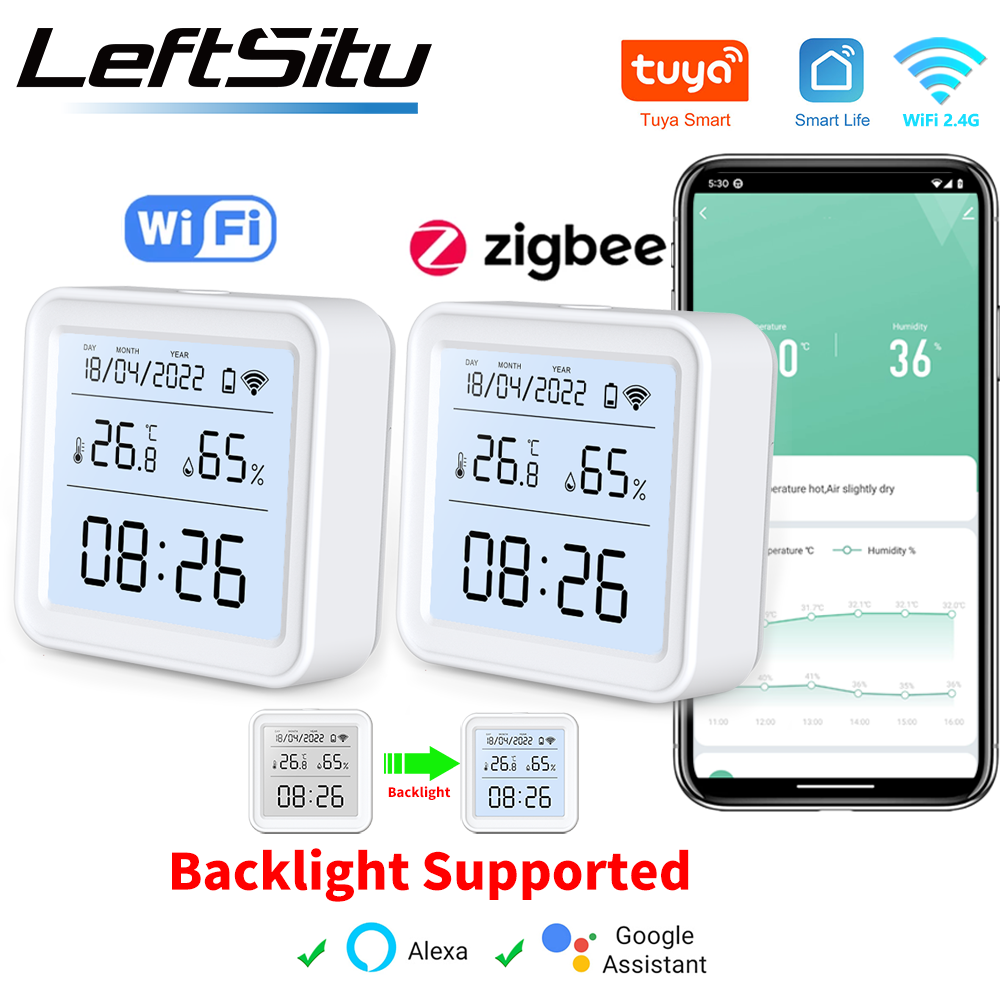 Weather Station Indoor - Tuya Zigbee WiFi capteur de température