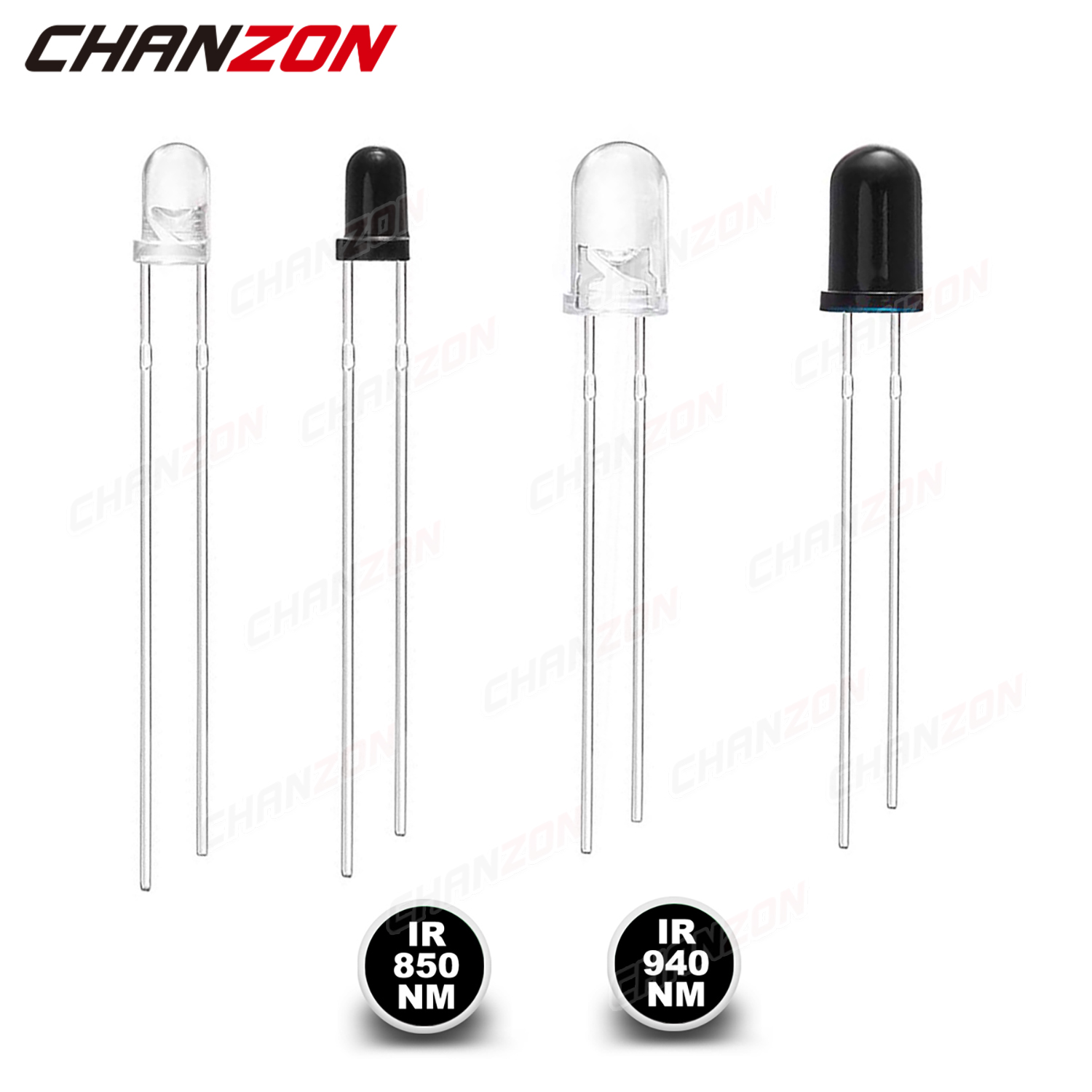 100 pièces 3mm 5mm IR LED Diod - Science And Hobby Photos avis et prix